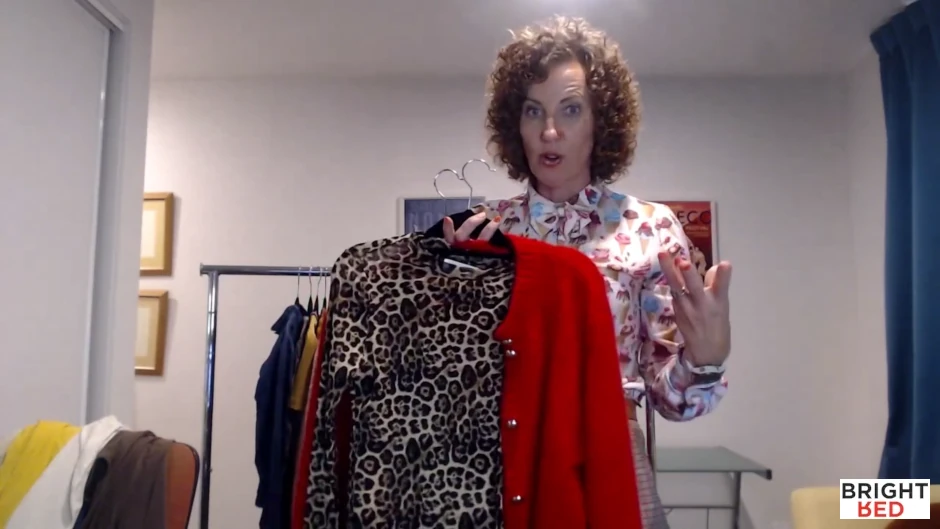 Lolly's Laundry Leopard Print Mesh with Ruby Matilda Cardigan