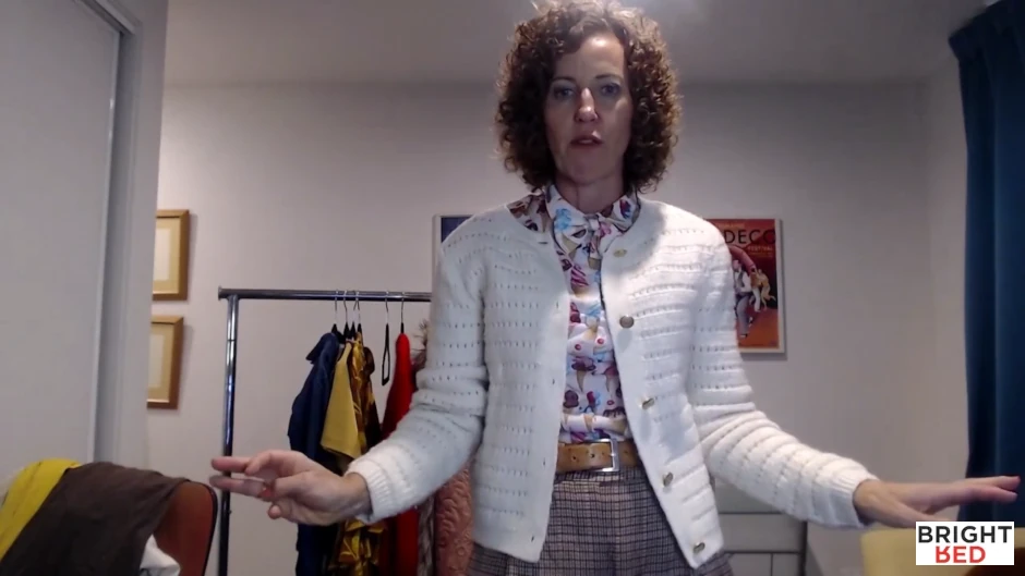 Spain Cream Cardigan with World Ice Cream Shirt