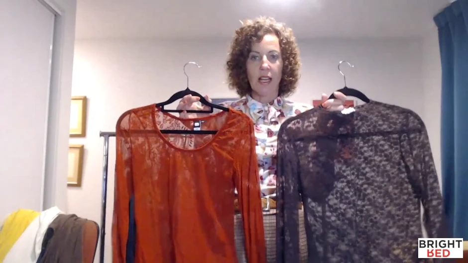 Max Chocolate Brown Lace and Glassons Terracotta Lace Mesh