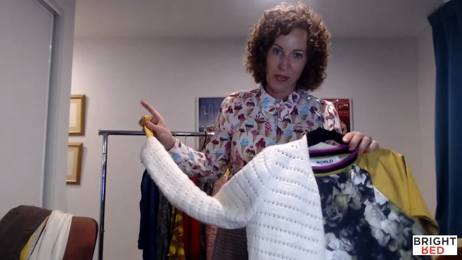Cream Cardigan and Yellow T-Shirt Layer One