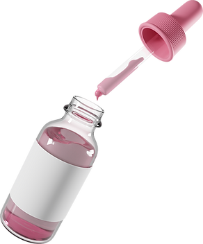 animated PICTURE FEATURING HAIR GROWTH SERUM