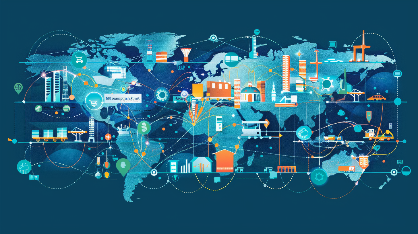 Illustration of Role of Suppliers network around the world