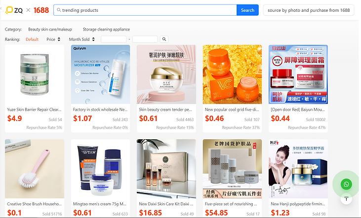ZQ Dropshipping offers a variety of niche items