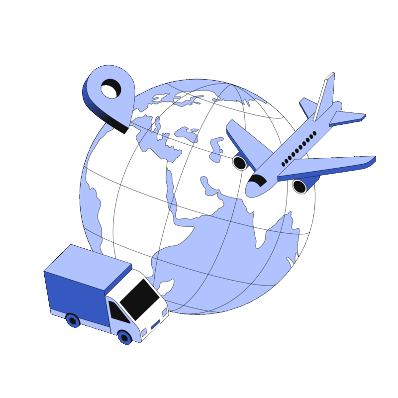 animated gif featuring shipping services