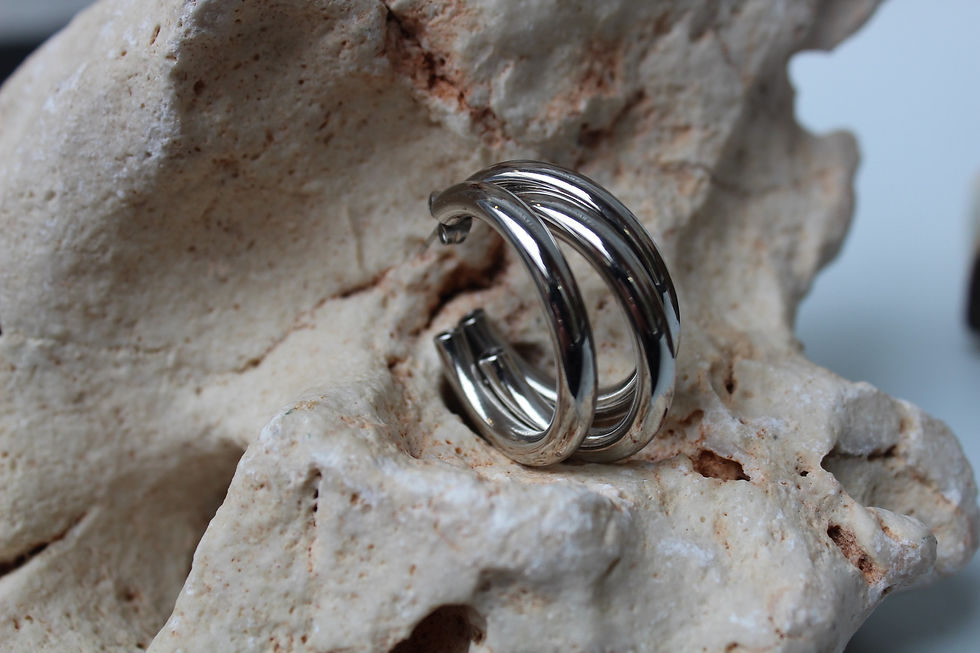 Thumbnail: ELIO EARRINGS - GOLD/SILVER