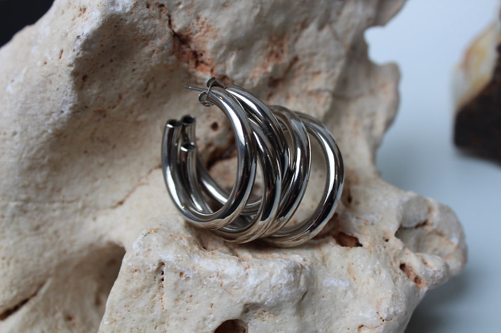 Thumbnail: ELIO EARRINGS - GOLD/SILVER