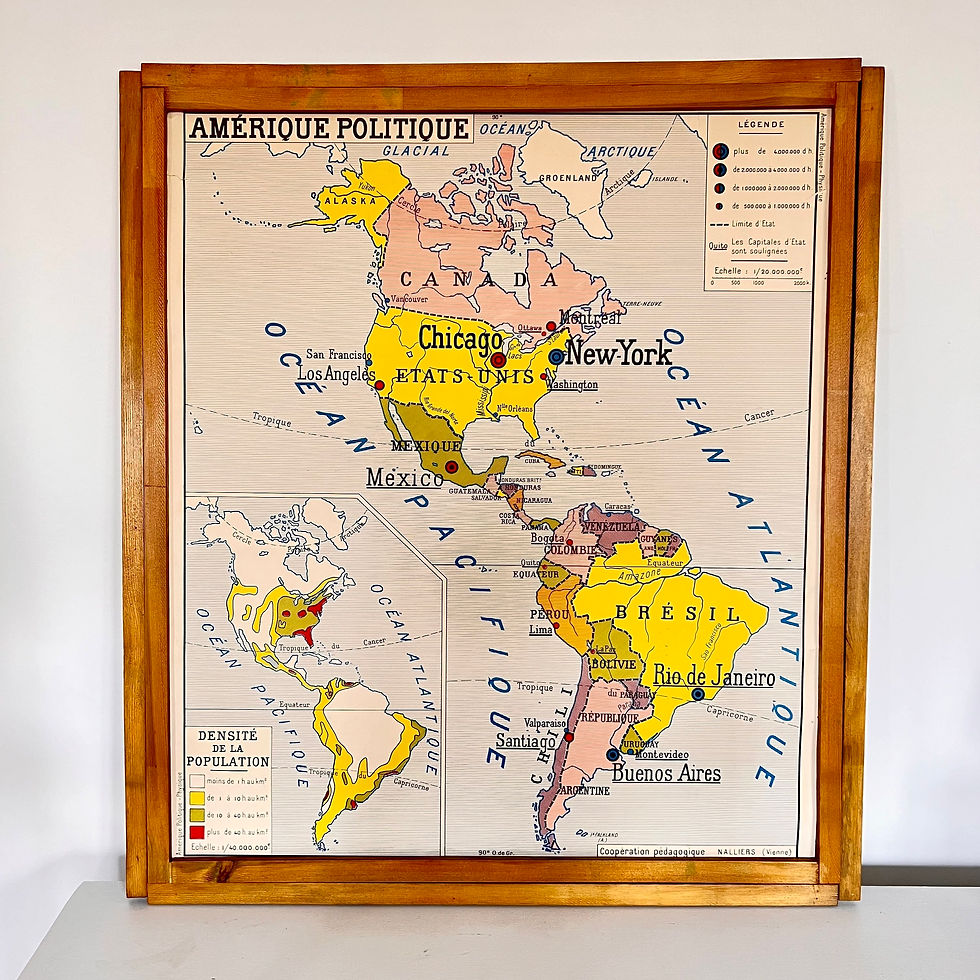 Affiche scolaire Amerique