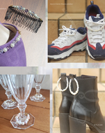 シューズ以外にもファスナートップやヘアアクセサリー、グラスマーカーなどにも!