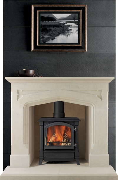 Bath Stone Fireplace Newstove 1