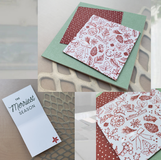 ◎素材
紙、インク、アクリル、接着剤

◎サイズ
約7.7*7.7cm

◎価格 ￥300- → ￥240-
※価格はカード1枚の表示です。商品に切手などは含まれていません。