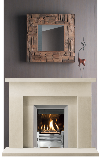 Bath Stone Fireplace Newstove 1