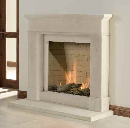 Bath Stone Fireplace Newstove 1