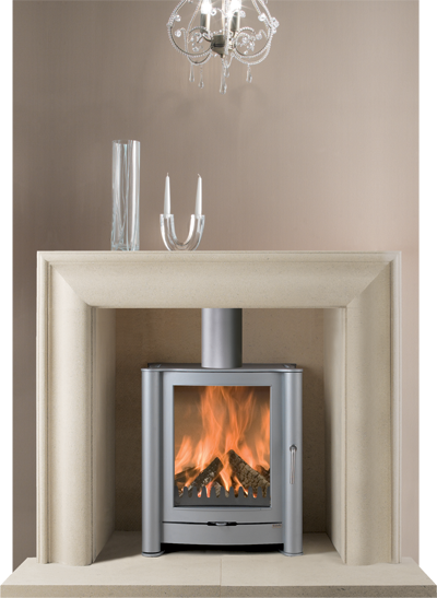 Bath Stone Fireplace Newstove 1
