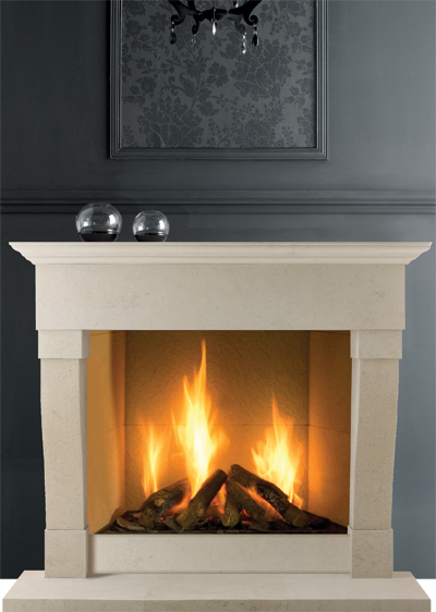 Bath Stone Fireplace Newstove 1