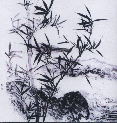 霧春の水墨画 墨で春2024｜KaoRu IsjDha