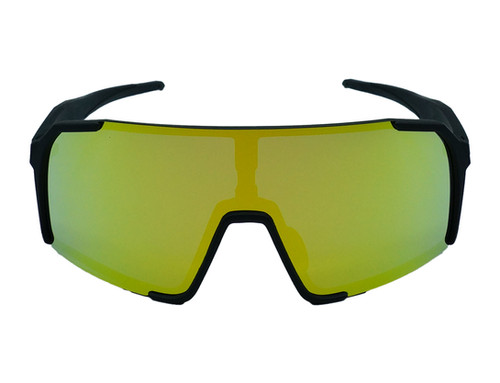 Youth Vortex: 24K Gold Lens w/ Black Frame | Pure Rush Shades