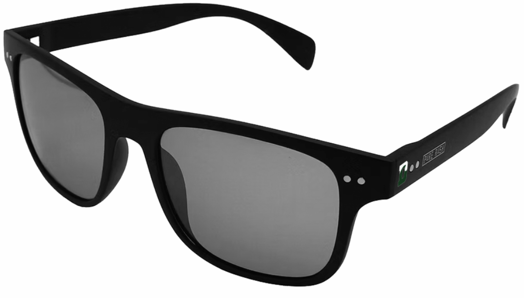 Delbarton Custom Aero: Polarized Black Smoke Lens with Black Frame
