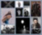 A moodboard of more rebellious images, featuring punk rockers, spiked clothing, and lots of devil-may-care attitude,