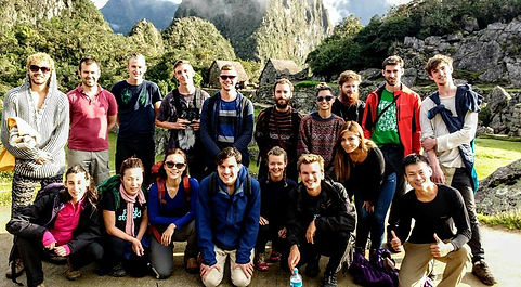 Jack and a group at Machu Picchu