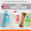 Thumbnail: Nylabone Puppy Chew Variety Toy & Treat Triple Pack 3 count, Blue, Small/Regular