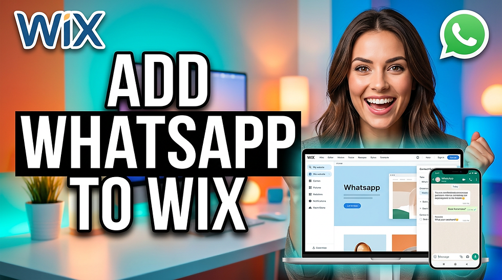 Learn how to add WhatsApp to Wix website with this step-by-step Wix WhatsApp integration guide. Discover how to add WhatsApp chat to Wix, create a WhatsApp link in your Wix website, and install a Wix WhatsApp button that boosts conversions. This Wix tutorial shows exactly how to add WhatsApp to Wix site using the Wix website builder — no coding needed. If you want faster customer replies, better engagement, and more sales, this Wix WhatsApp chat setup is your complete solution.