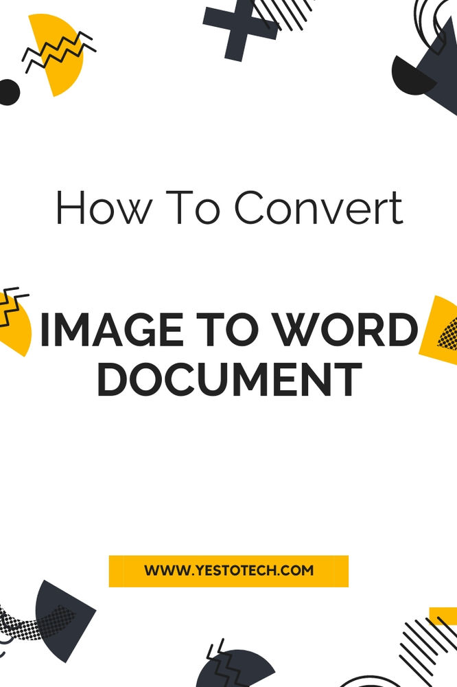How To Convert Image To Word Document How To Convert JPG File To MS