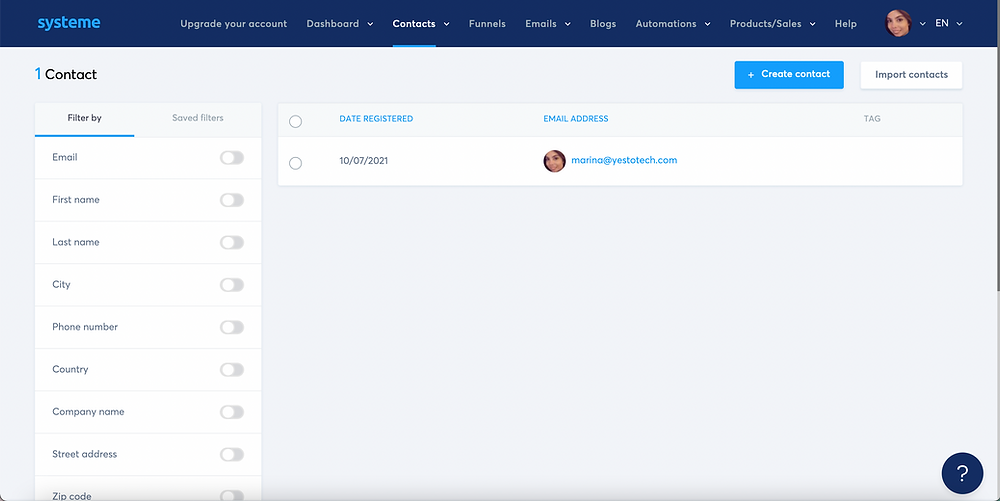 Systeme.io Contacts - SYSTEME.IO REVIEW + SYSTEME.IO TUTORIAL: How To Use Systeme.io To Grow Your Online Business