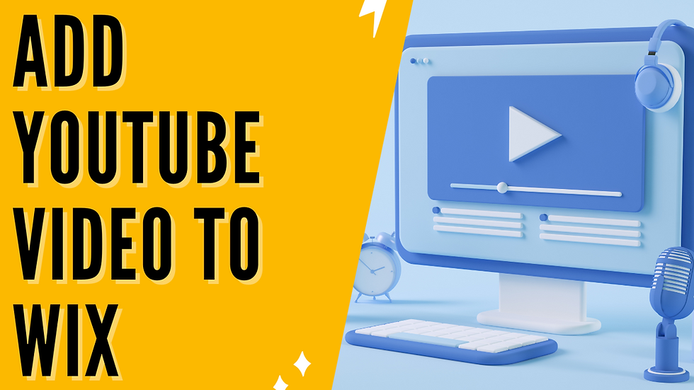 How to Add Youtube Video to Wix Website
