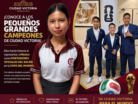 ¡Conoce a los pequeños grandes campeones de Ciudad Victoria que harán historia y entregarán el balón en la mismísima Copa del Mundo!