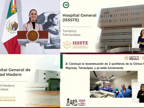 Inaugurará gobierno de Claudia Sheinbaum dos nuevos hospitales en el sur de Tamaulipas este año