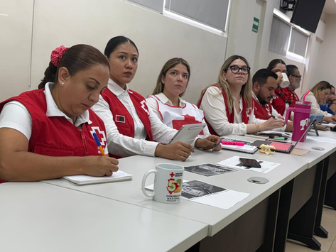 Capacita Secretaría del Trabajo a personal de la Cruz Roja en Tampico en materia de seguridad e higiene laboral