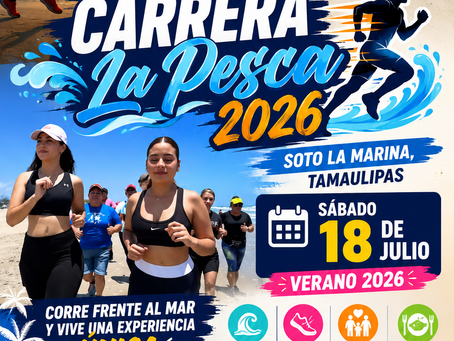 “La playa más bonita de Tamaulipas” recibirá la Carrera La Pesca 2026