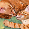 Custom pet portrait painted by Nala Heer
