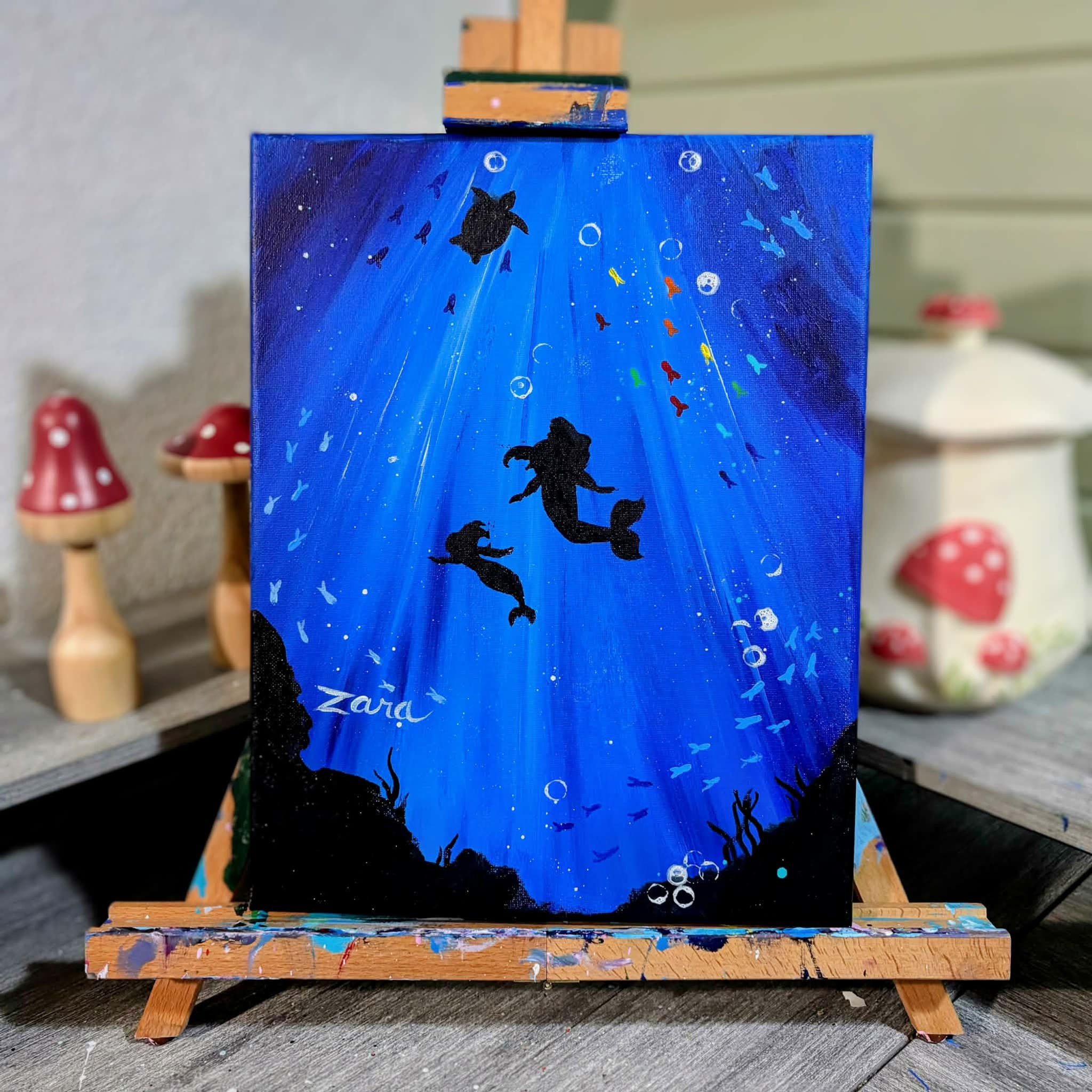 Budding Artist At Home Paint Kit | Mermaids Under the Sea