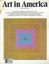 Art in America March, 1984 ​ Clar Monaco at James Varchmin By Michael Bonesteel Clar Monaco artist