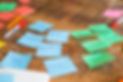 Post-its on a table