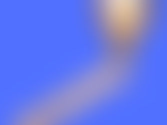 Wooden blocks form steps leading to a glowing lightbulb against a blue background, symbolizing ideas and progress