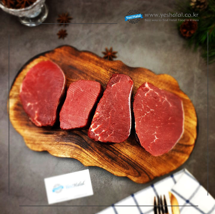 Thumbnail: لحم البقر الحلال (Australian Beef, 4cm Sliced/500g - 5,000won/100g)