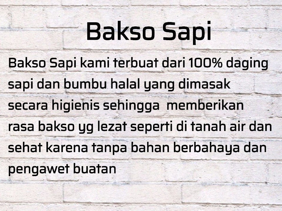 Thumbnail: Halal Beef Meat Ball / Bakso Sapi (500g - 2700won/100g)