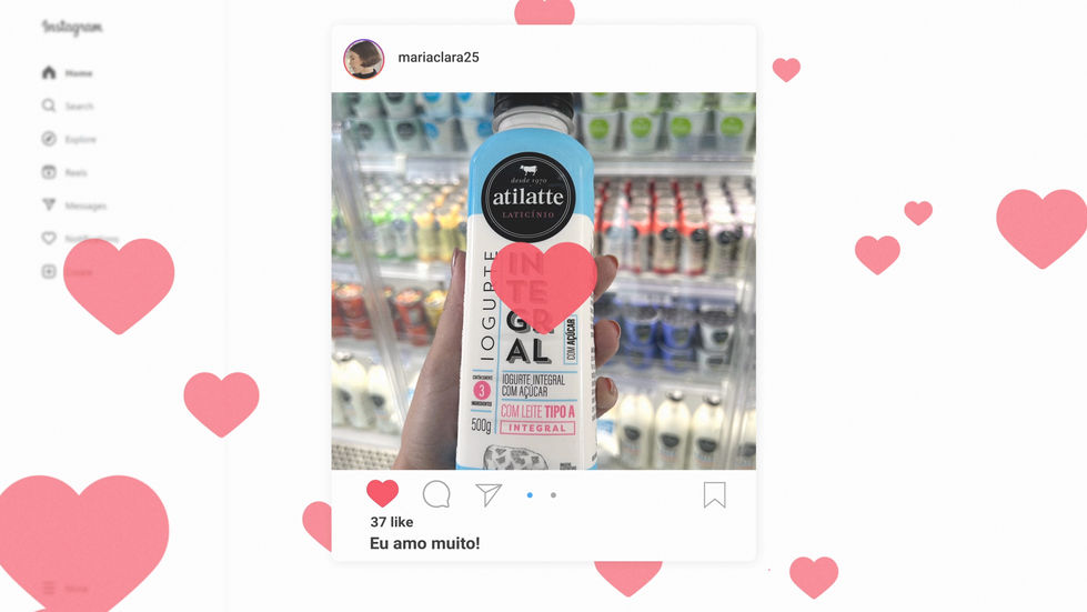 Imagem do instagram com o produto Iogurte Integral