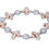Thumbnail: Fully Flooded Rose Gold Cross Bracelet