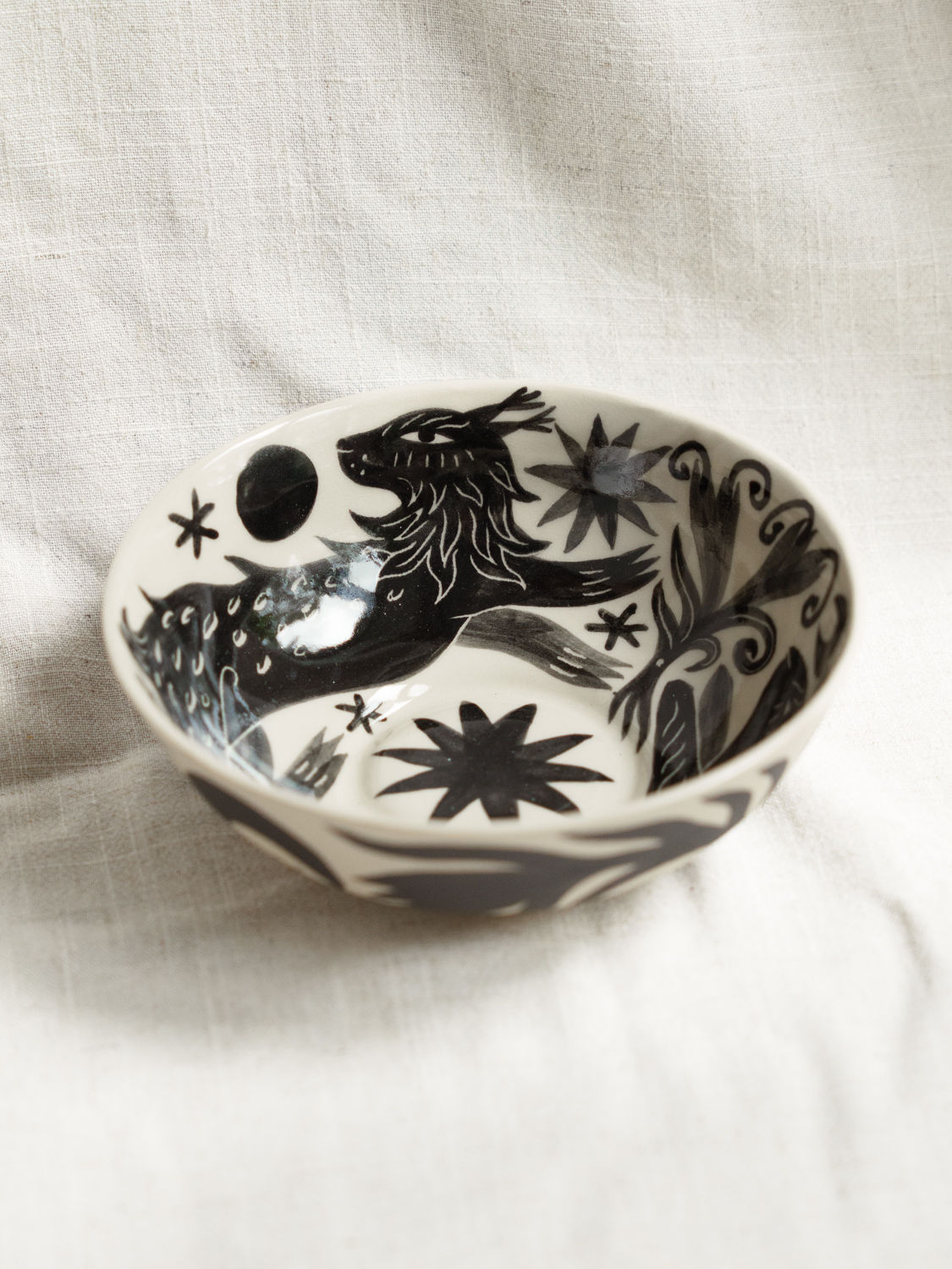 "Lynx & Hare" bowl