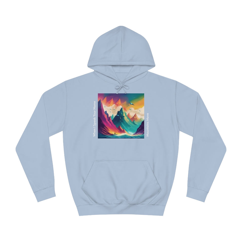 Thumbnail: "When I Speak Your Name" Unisex College Hoodie