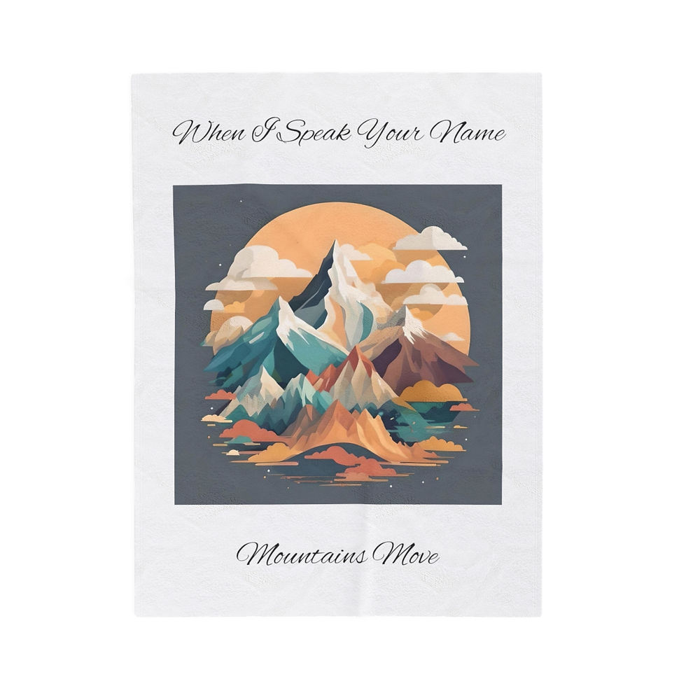 Thumbnail: "When I Speak Your Name" Velveteen Plush Blanket