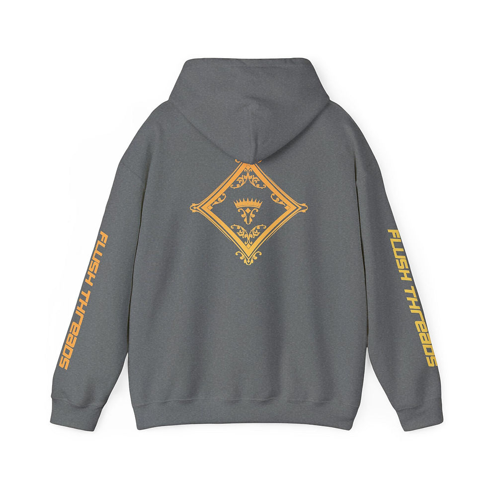 Thumbnail: Diamonds and Dimes - Flush Threads Gold Ember - Unisex Hoodie