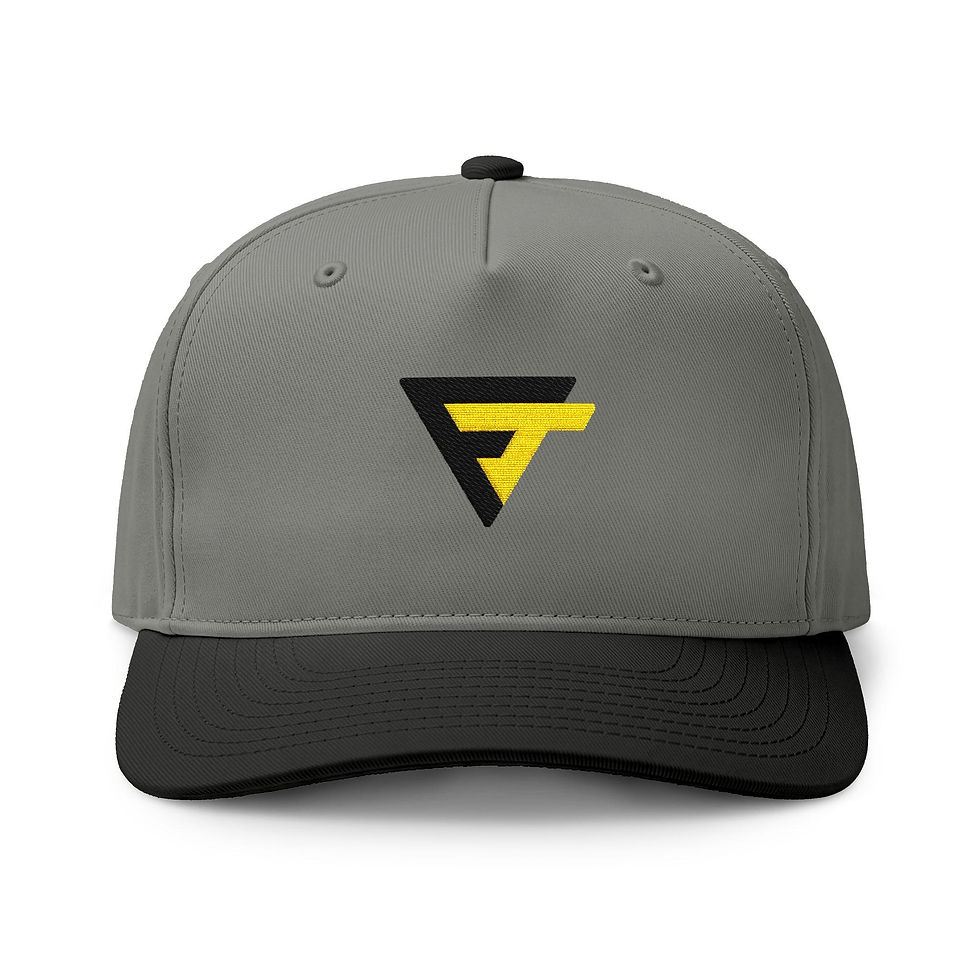 Thumbnail: Flush Threads | Gold Ember | Embroidered Cap | Two-Tone Trucker Hat