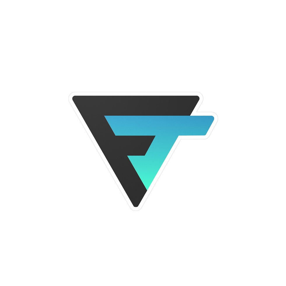 Thumbnail: Flushthreads Logo Kiss-Cut Vinyl Decal | Deep Blue
