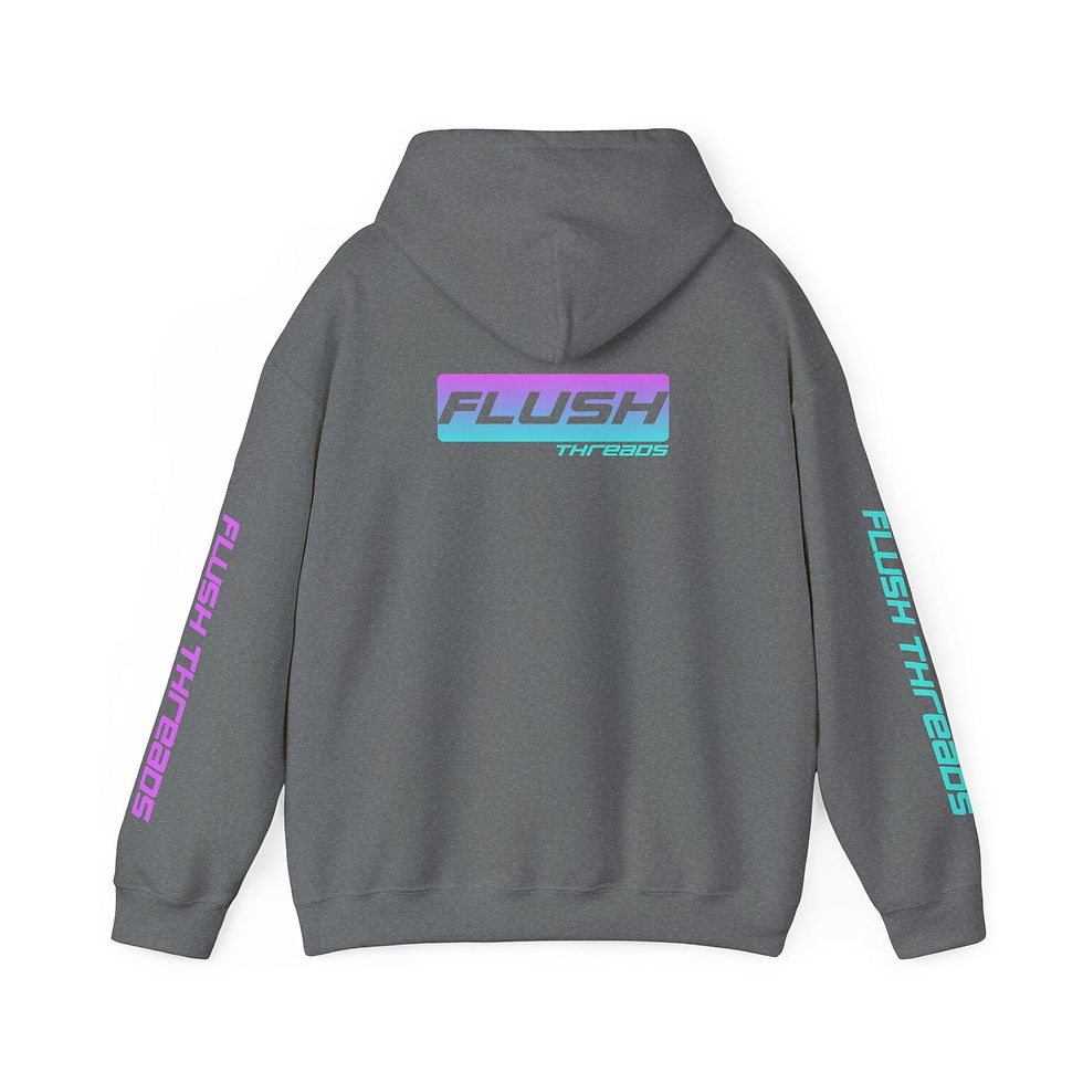 Thumbnail: Classic - Flush Threads Neon Pink - Unisex Hoodie