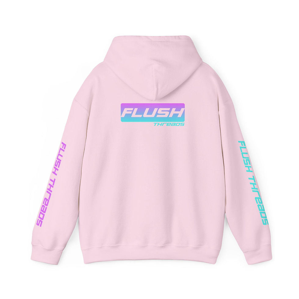 Thumbnail: Classic - Flush Threads Neon Pink - Unisex Hoodie