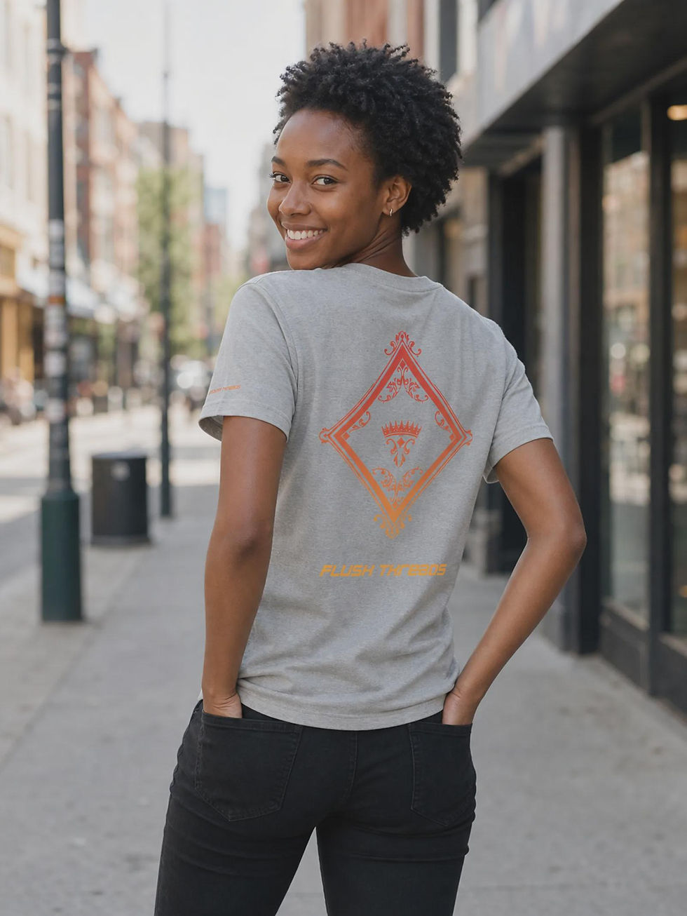 Thumbnail: Diamonds and Dimes - Flush Threads Dark Crimson - Unisex Tshirt
